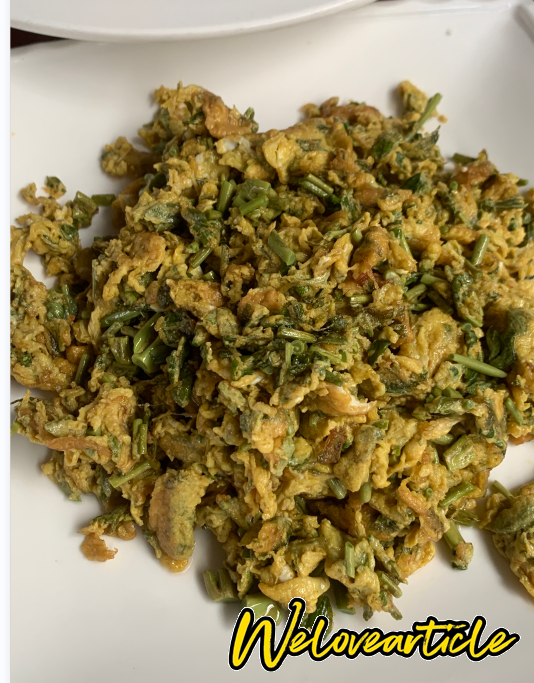 香椿炒鸡蛋3月的新的最好吃，超好吃